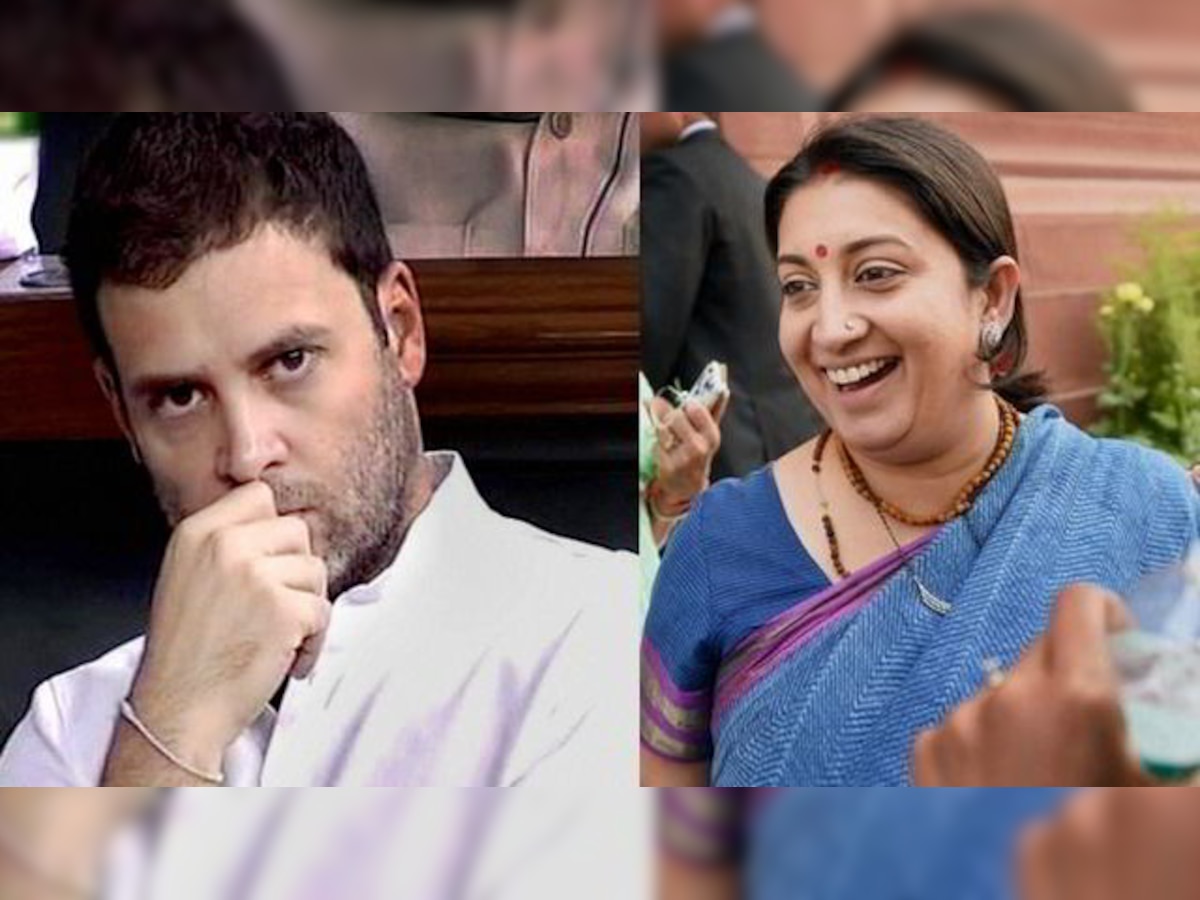 Rahul Gandhi's understanding of history of nation is poor, that's why he disrespected Vande Mataram: Smriti Irani