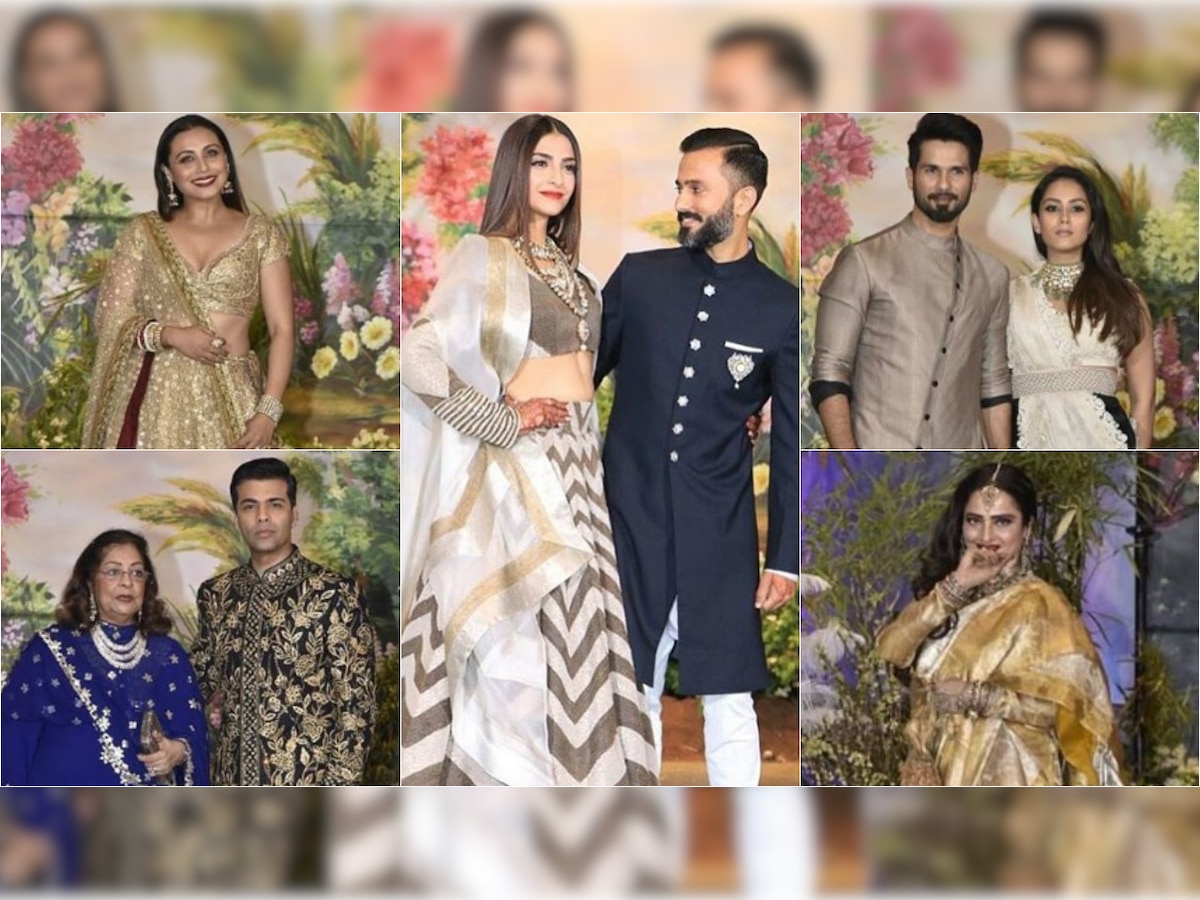 In Pics: Sonam-Anand wedding reception: Anand Ahuja has eyes only for Sonam Kapoor as B-Town celebs arrive for the bash