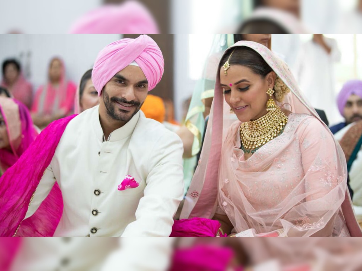 Sweet surprise: Neha Dhupia gets married to Angad Bedi, see pics inside