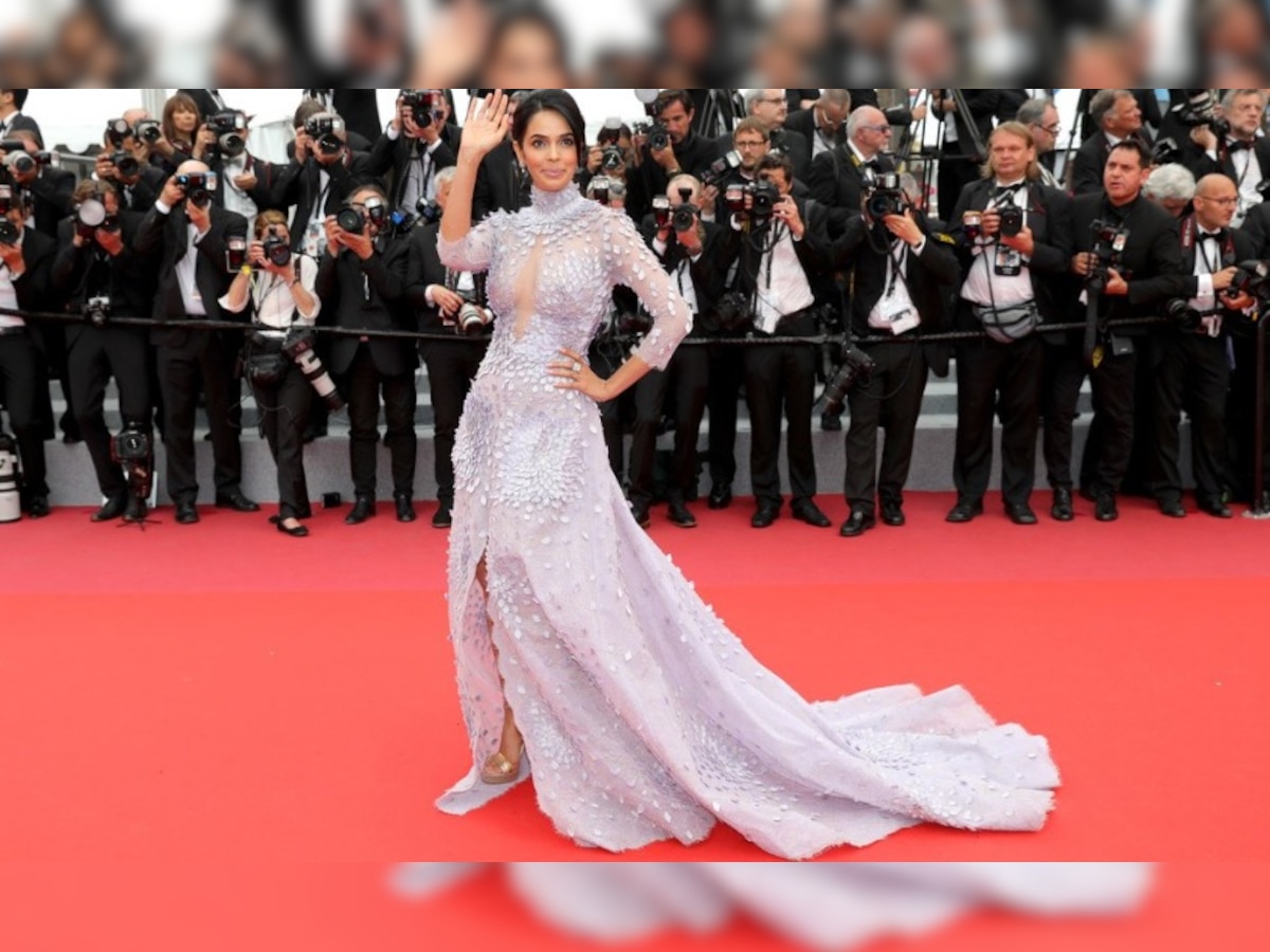 mallika sherawat new year dress Cannes 2018: Mallika Sherawat makes a stunning appearance at the red carpet