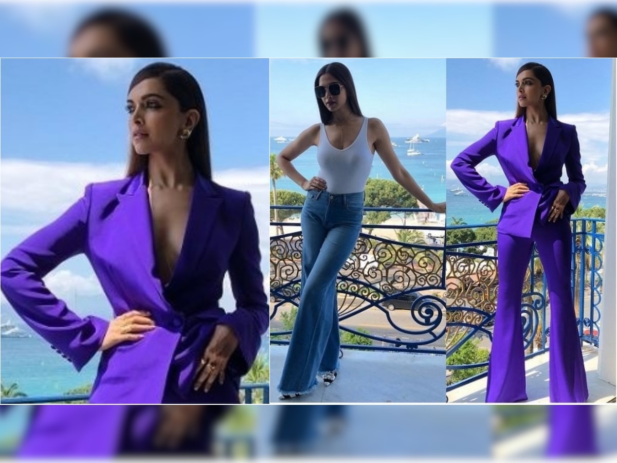 Cannes 2018: Deepika Padukone's purple pant-suit pays off and how!