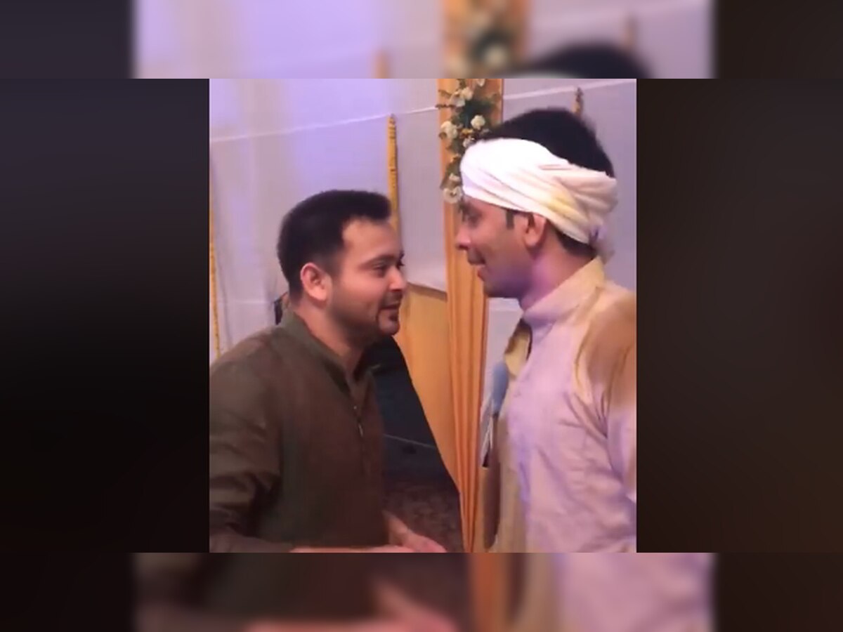 Tej Pratap Yadav - Aishwarya Rai Wedding: Watch Tejashwi Yadav dance to 'Lollipop Lagelu'