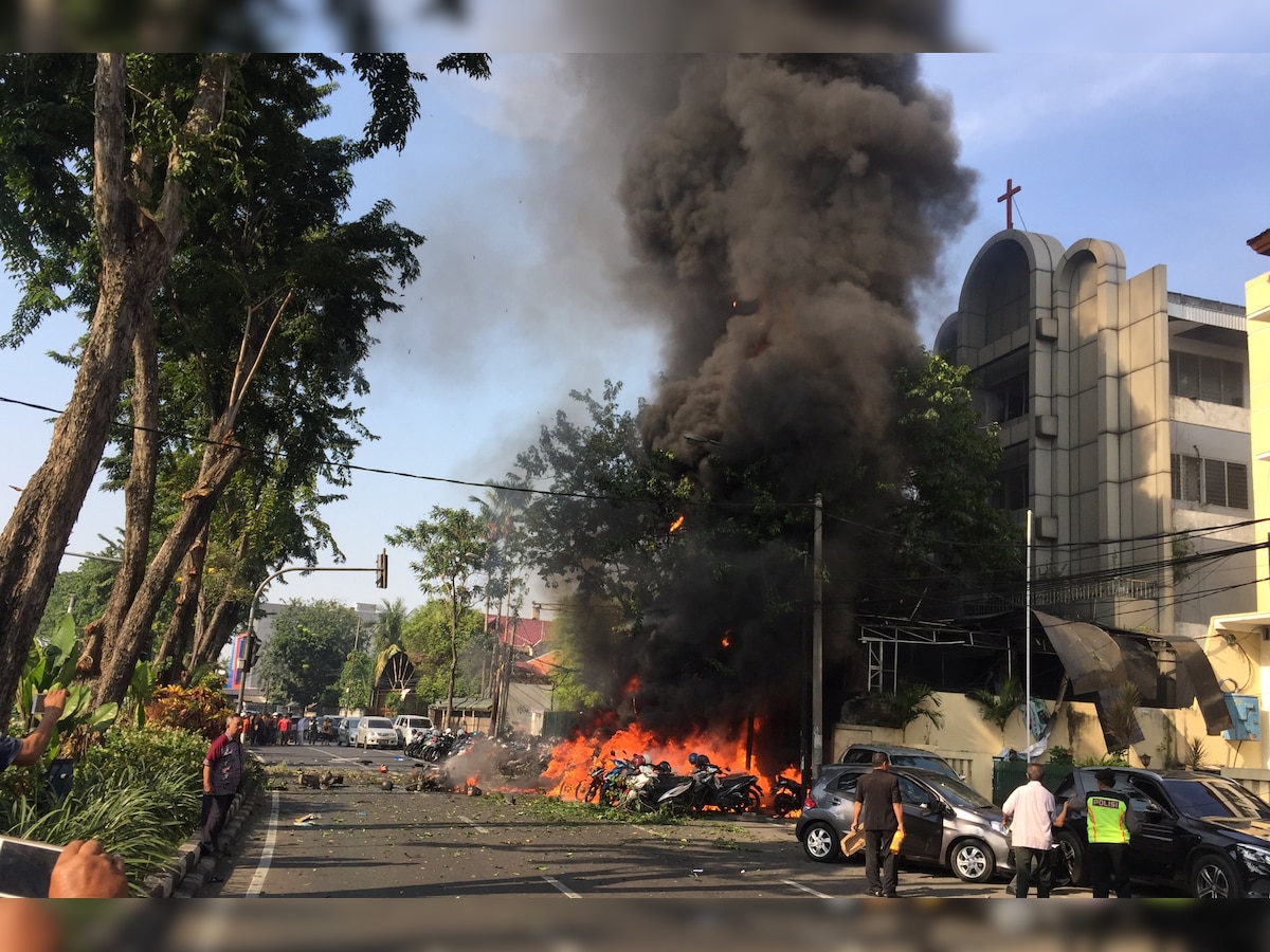 Indonesia president says attacks on churches 'barbaric' 