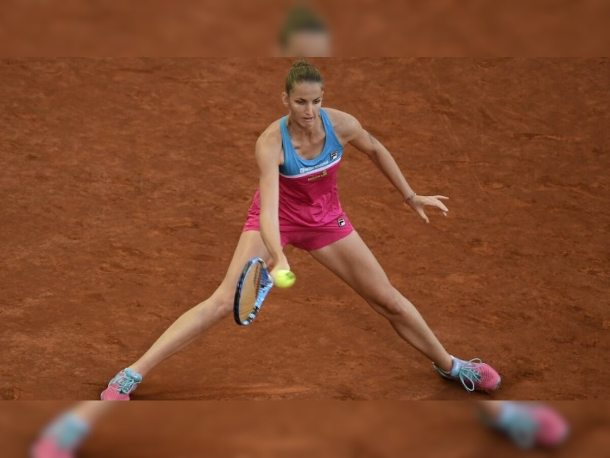 Watch: Furious Pliskova damages umpire's chair for poor line call after second round exit in Italian Open 