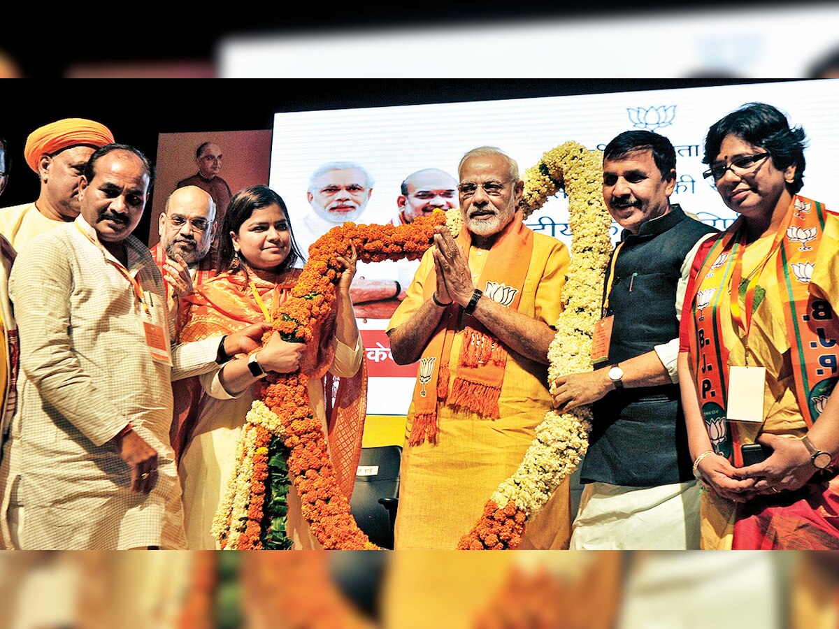 PM Narendra Modi tells BJP 'morchas' to poach other ideologies, increase vote share to 50%