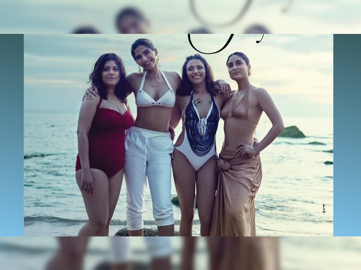Bikini clad Kareena and Sonam Kapoor are the ultimate beach babes in this  latest poster of 'Veere Di Wedding'