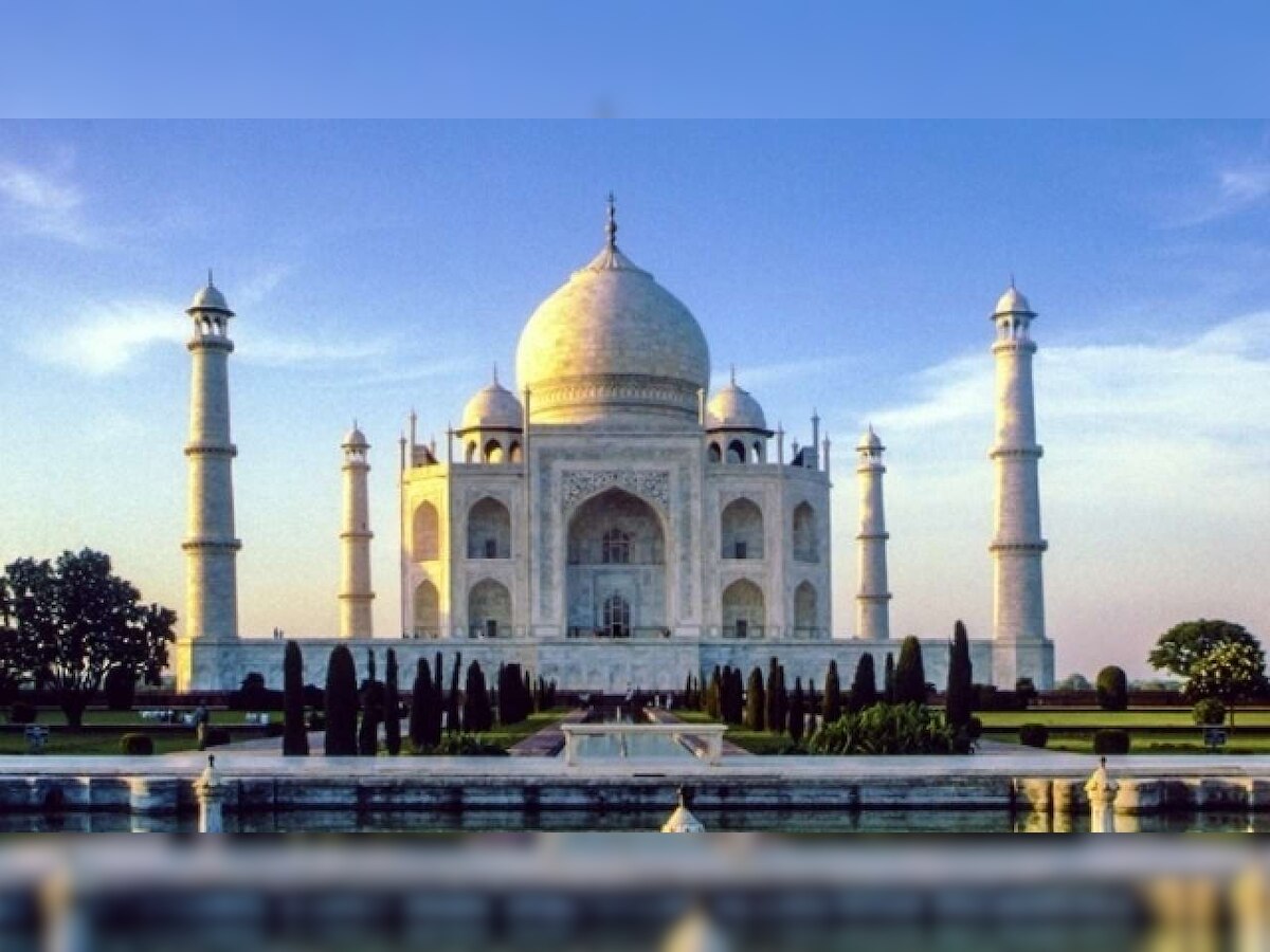 Pollution turns India's white marble Taj Mahal yellow and green