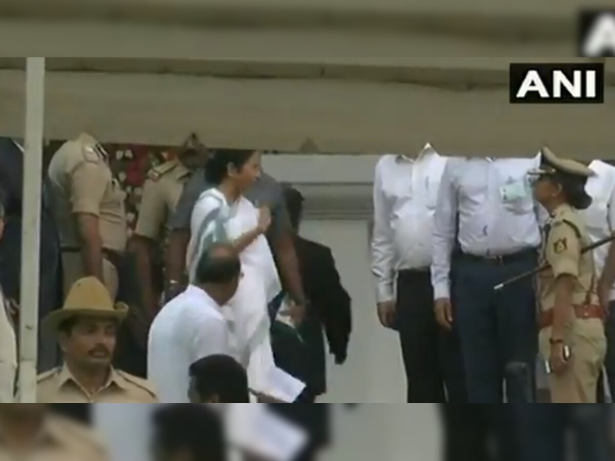 Watch: Mamata Banerjee loses cool after being forced to walk, slams Karnataka DGP 