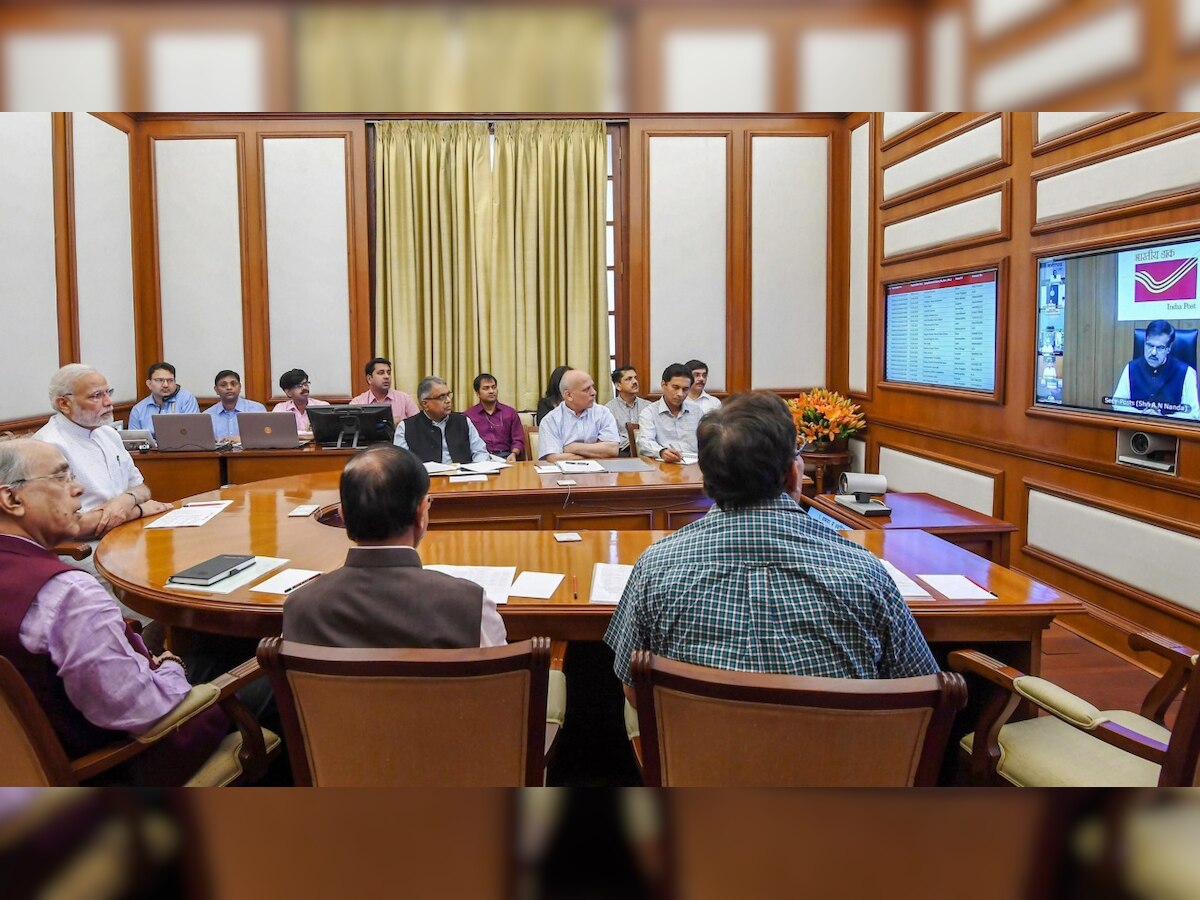 PM Modi reviews grievance redressal in post offices, railways, stresses on increasing digital transactions 