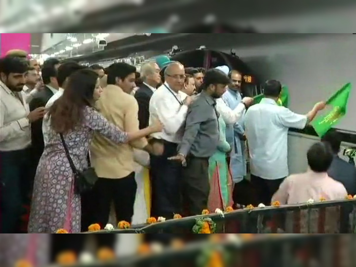 Arvind Kejriwal inaugurates Magenta Line of Delhi Metro, to be thrown open for public from tomorrow