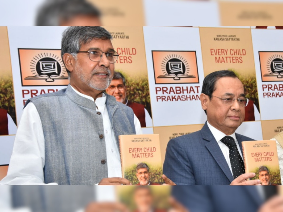 Justice Ranjan Gogoi launches Nobel laureate Kailash Satyarthi's book, expresses concern over sexual abuse of children