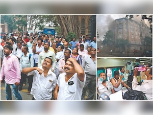 Mumbai: Firemen rescue six trapped inside Scindia House, seven hurt