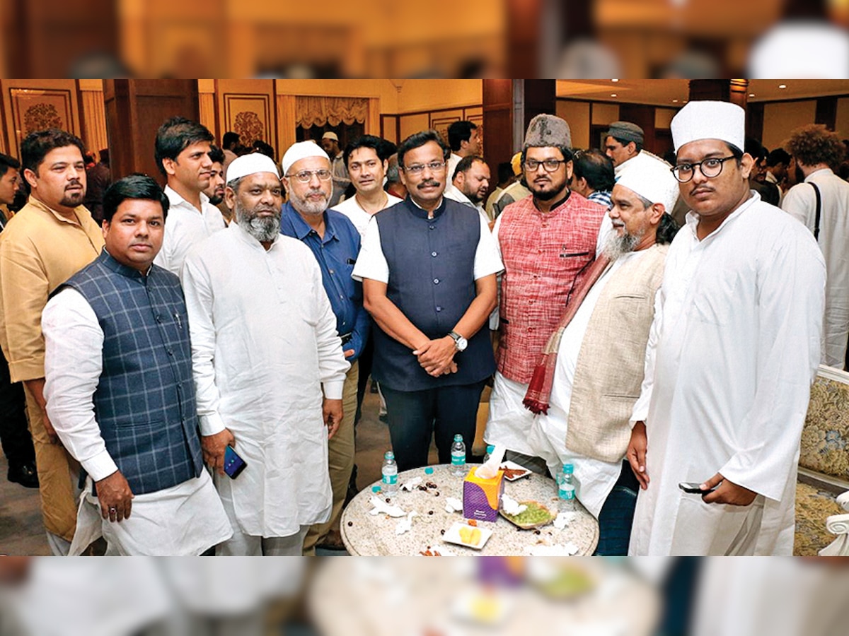 After RSS, Minority Welfare Department holds Iftar party