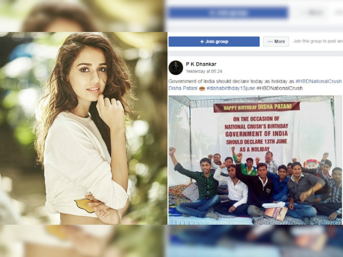 Disha Patani's fans want her birthday to be a holiday, touting it as 'National Crush Day'