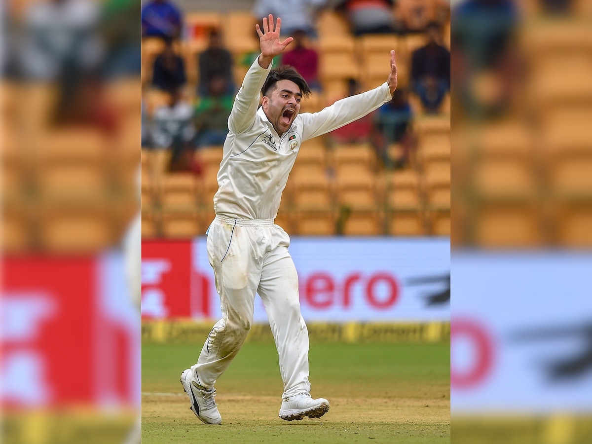 Rashid Khan’s unwanted record in Afghanistan’s Test debut 