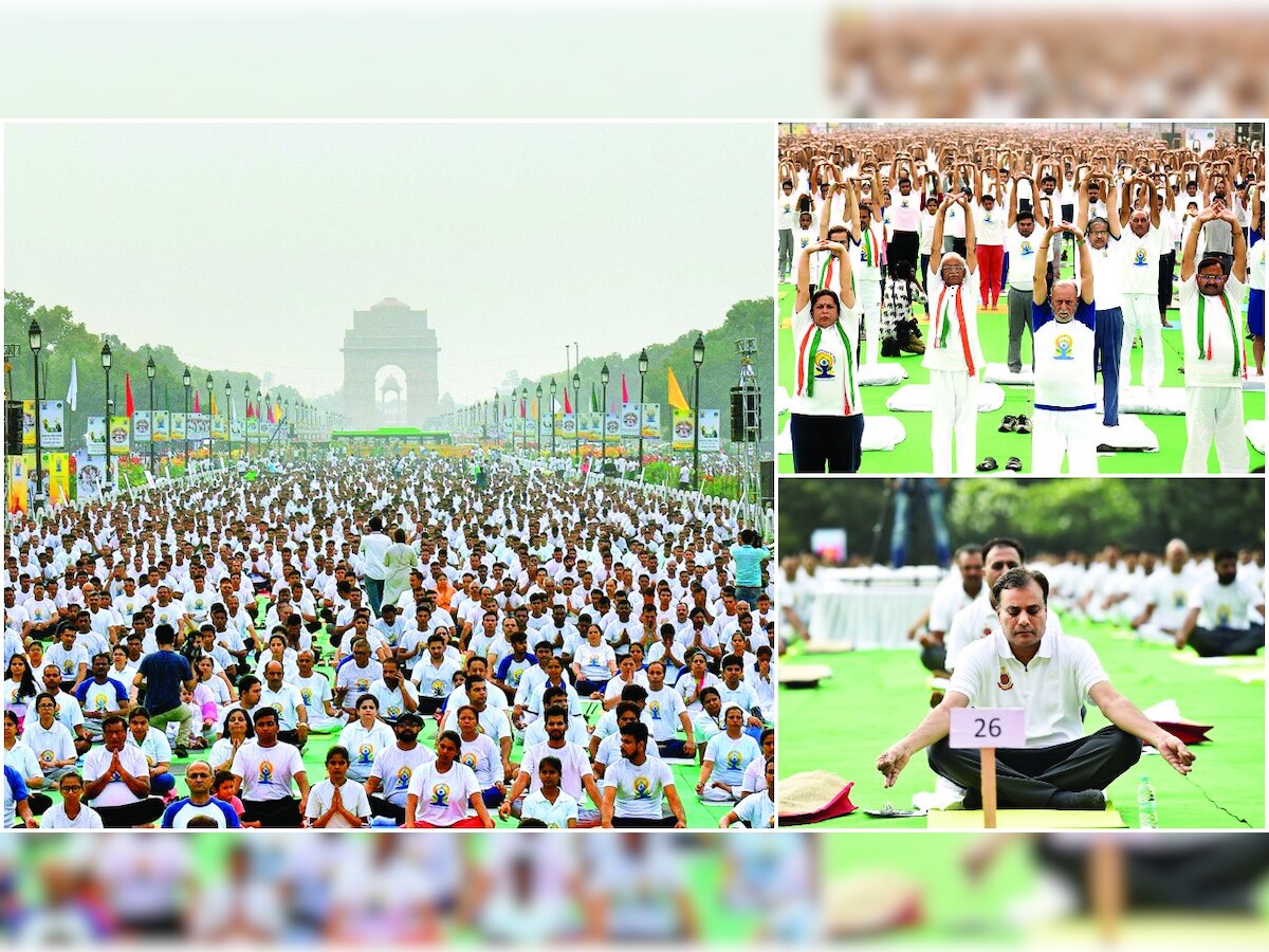 Delhi-NCR residents roll out their mats to celebrate International Yoga Day