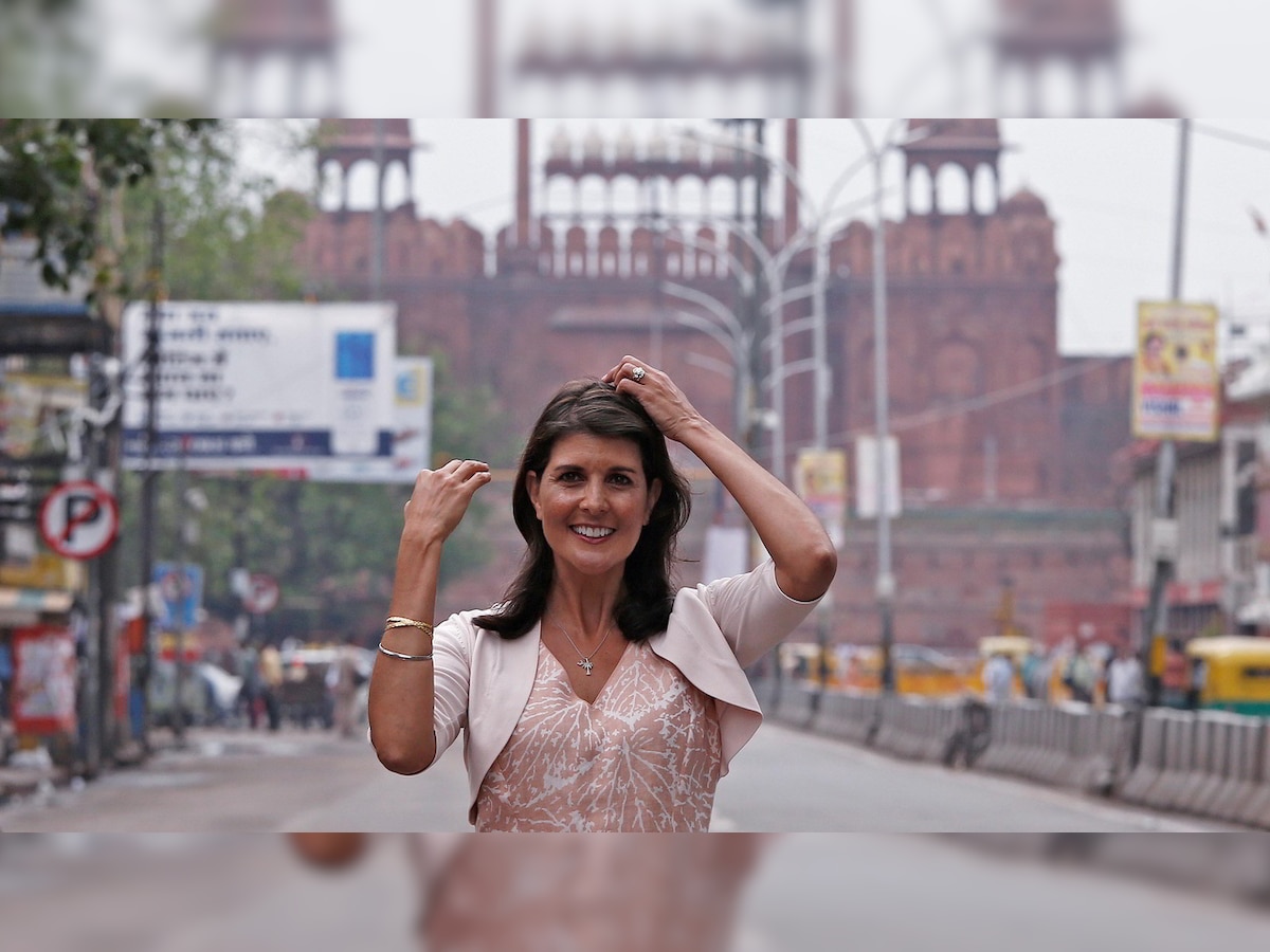 Reuters shows its ignorance by removing picture of Nikki Haley with 'swastika' at Hindu temple