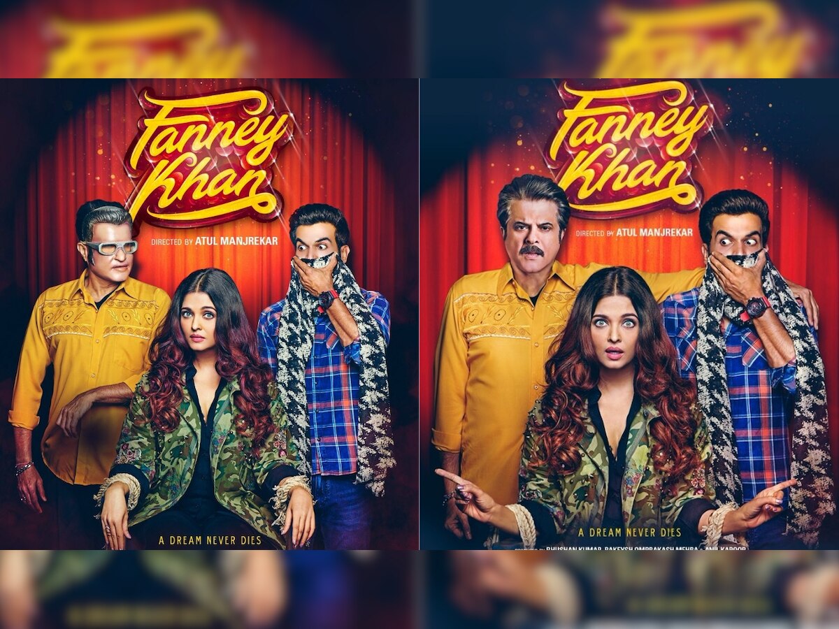 Fanney Khan new posters have Anil Kapoor masquerading as Rajinikanth, shocked Aishwarya Rai and a fearful Rajkummar Rao