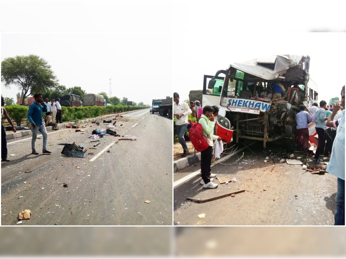Three die, over a dozen injured as two buses collide in Dausa