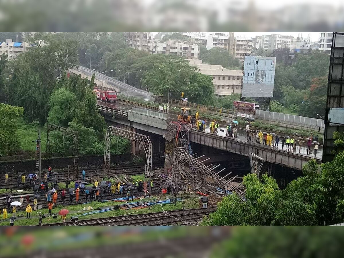 Mumbai rains: Danger alert as cracks develop on Thane's Saket bridge connecting island city to Bhiwandi