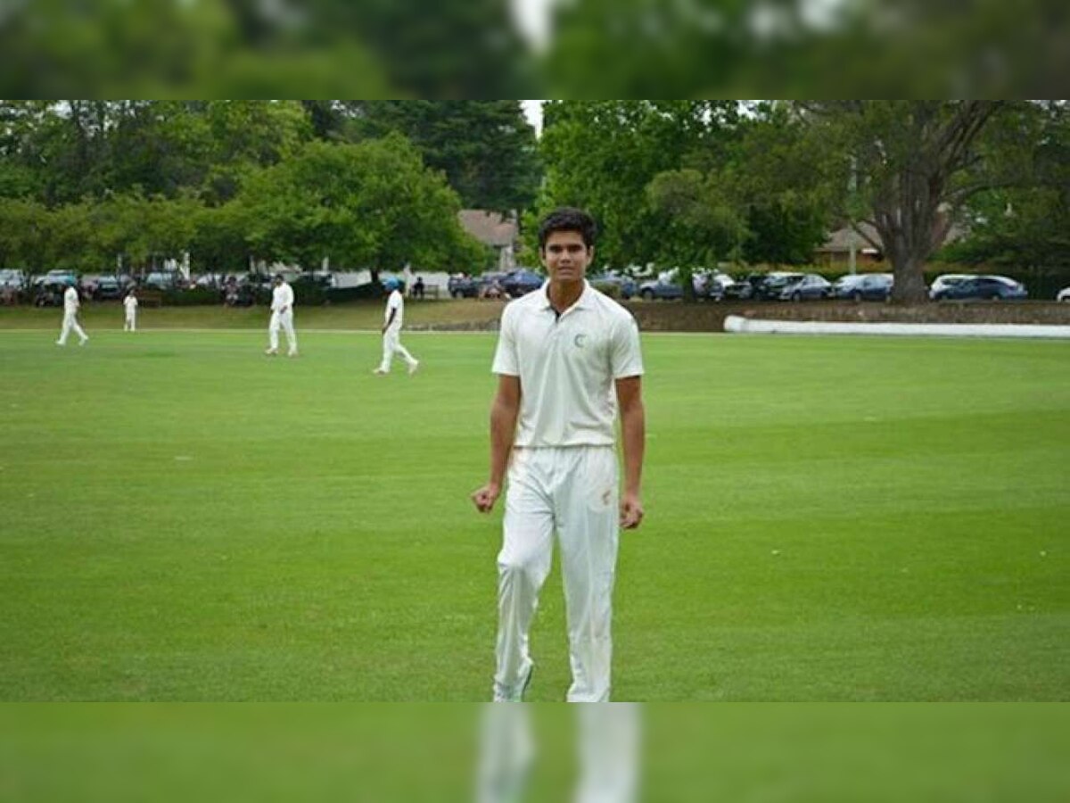 It just took 12 balls for Arjun Tendulkar to announce his arrival for India U-19 