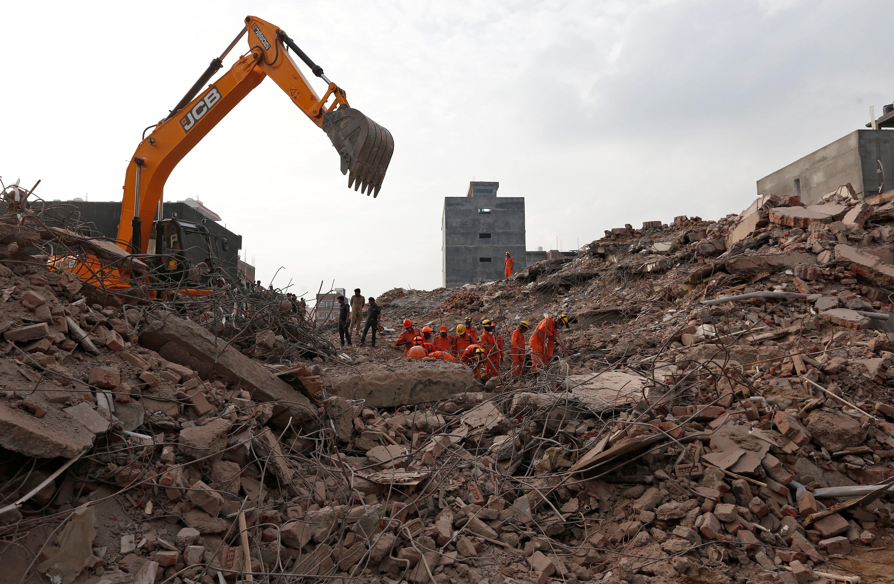 In Pics: Rescue Operations Underway In Greater Noida After Building ...