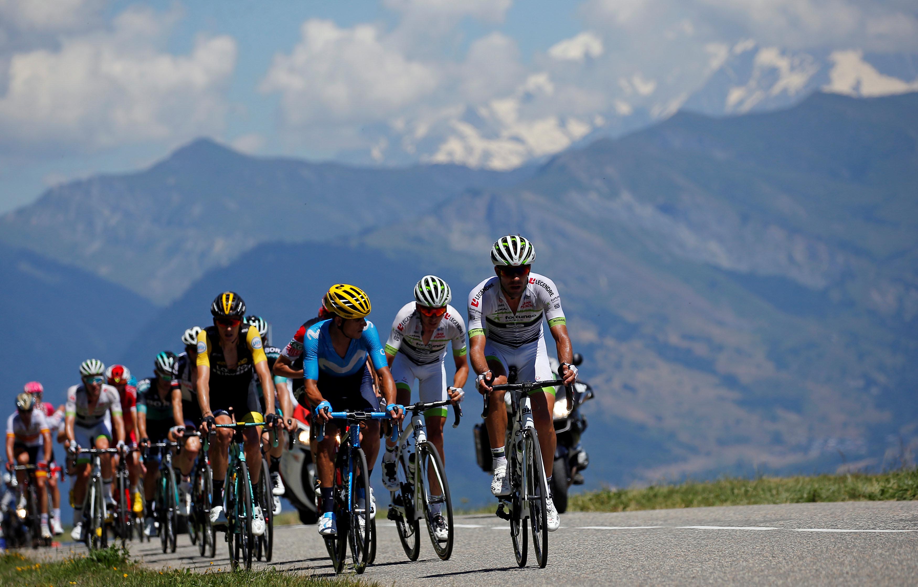 In Pics Cyclists zoom pass the French countryside during Stage 12 of