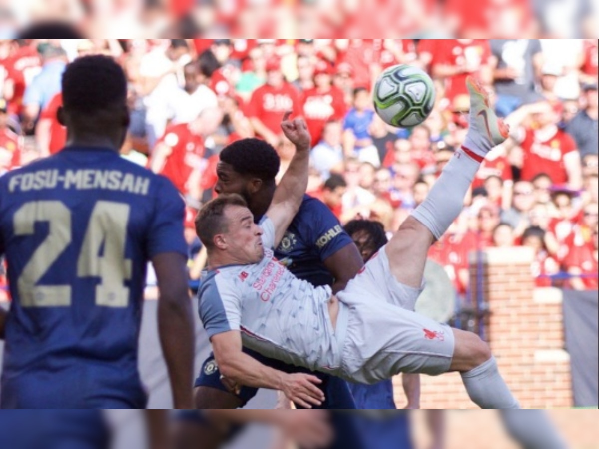 WATCH: Shaqiri marks Liverpool debut with spectacular bicycle-kick goal vs Manchester United