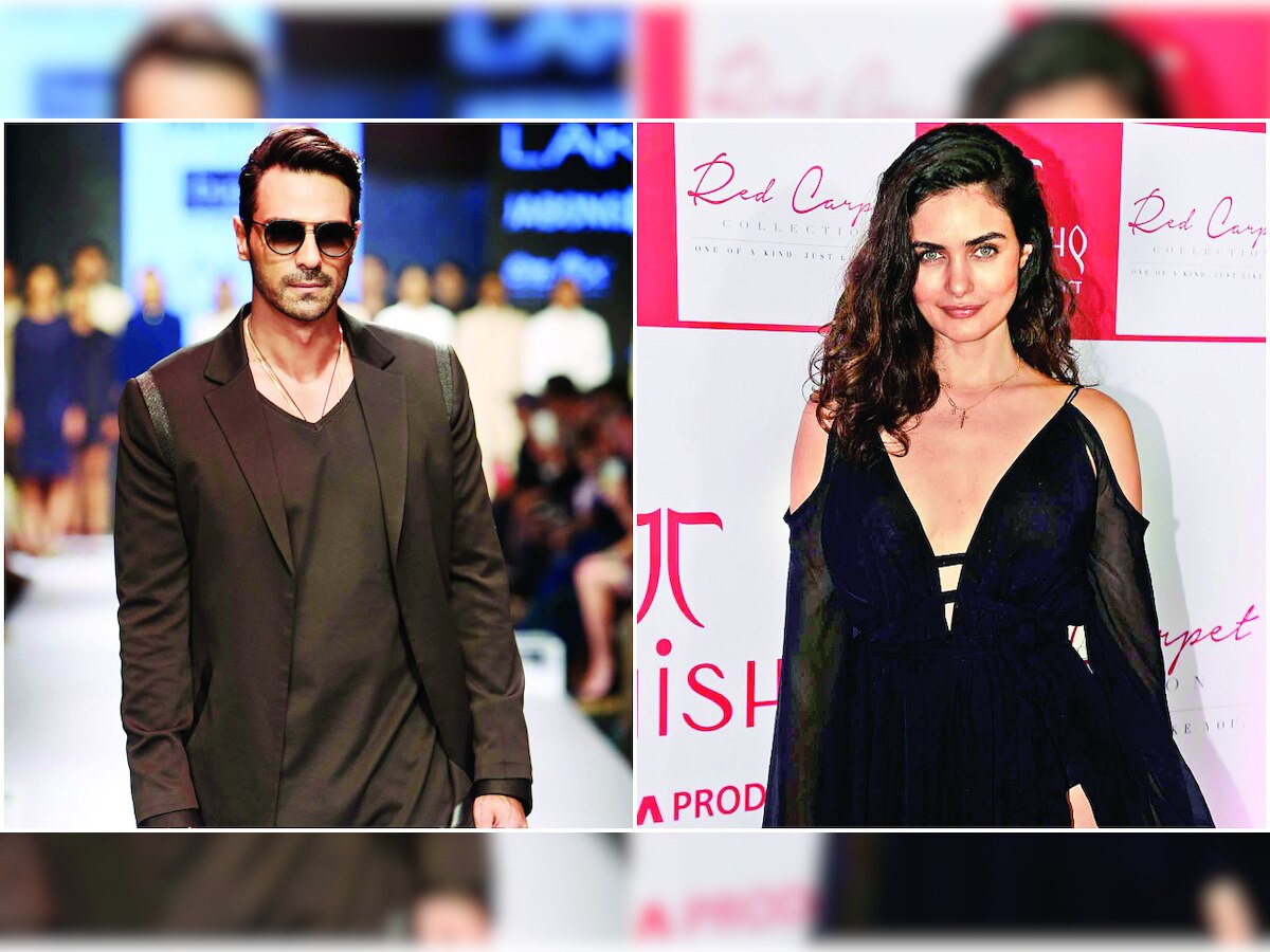 Arjun Rampal's dinner outing with Gabriella Demetriades 