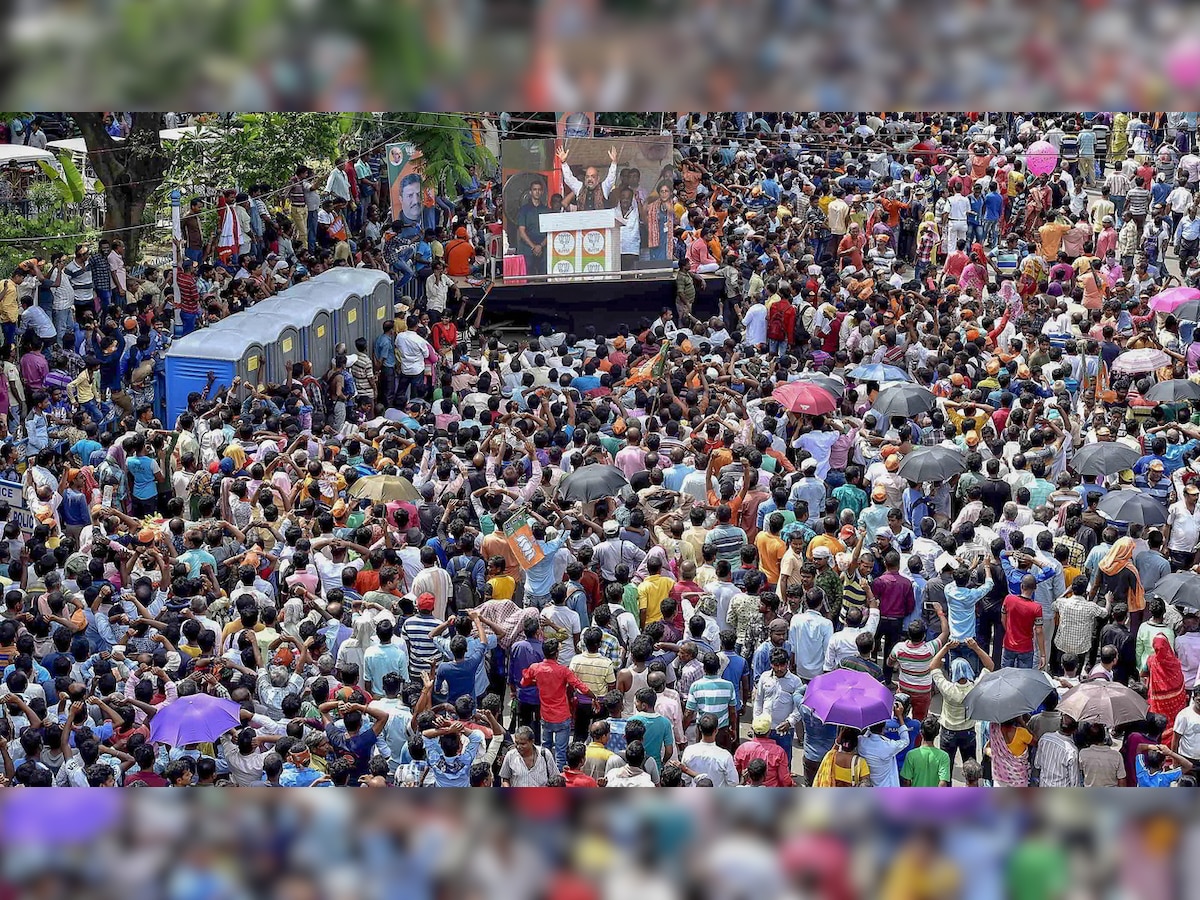 Amit Shah accuses WB govt of blacking out news coverage of his rally, TMC calls it 'flop-show'