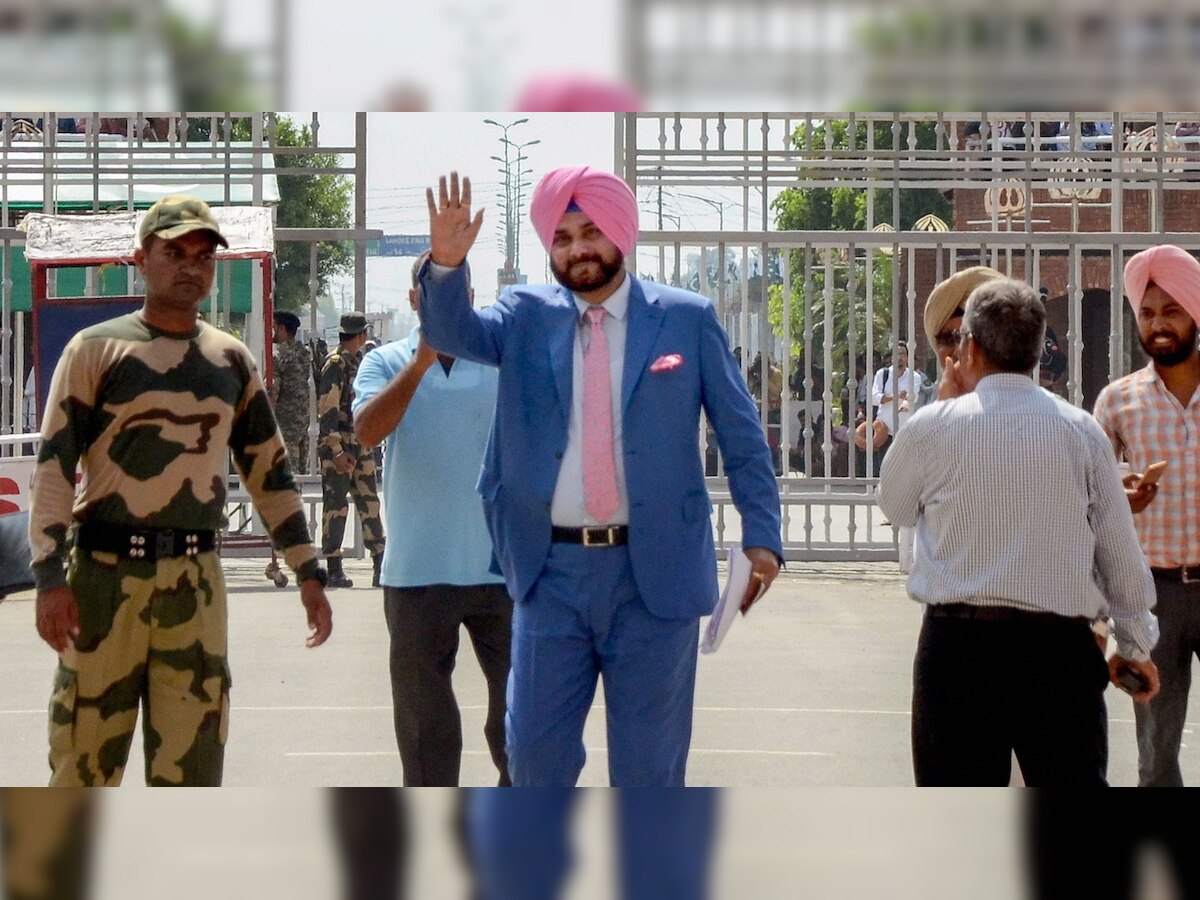 Twitter lambasts Sidhu for hugging Pak Army chief and sitting next to PoK President