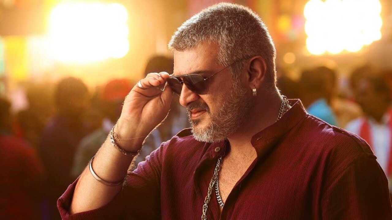 Download Thala Ajith Genuinely Smiling On Viswasam Film Wallpaper |  Wallpapers.com