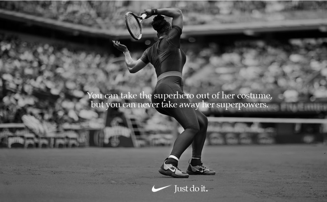 Serena 2024 nike logo