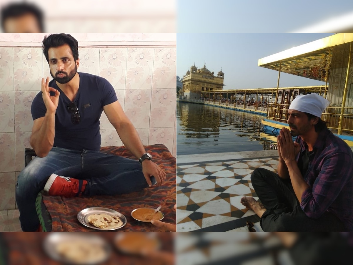 Sonu Sood and Arjun Rampal seek blessings at Golden Temple and relish dhaba-food, ahead of Paltan's release