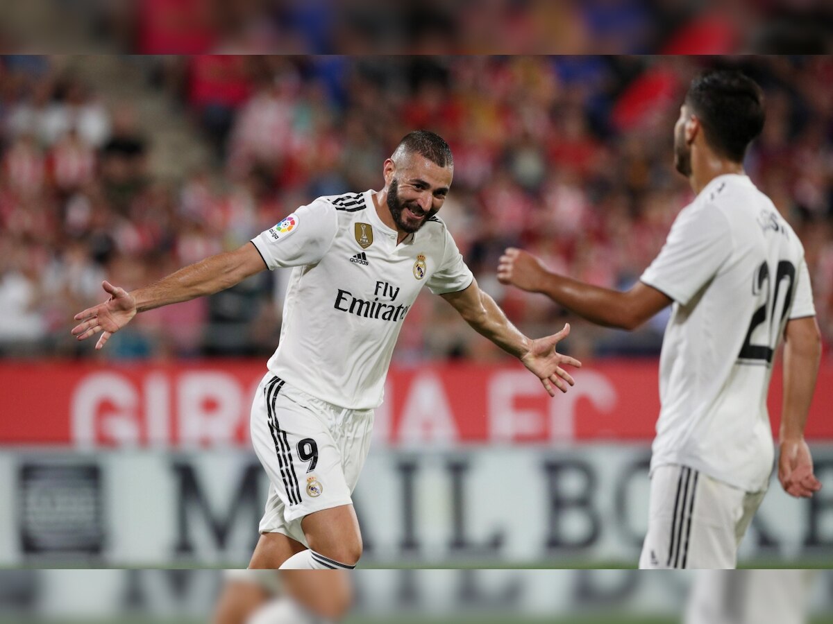 La Liga: Karim Benzema's double strike helps Real Madrid beat Girona 4-1, maintain their perfect start