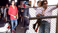 What's with Shah Rukh Khan's sons Aryan Khan and AbRam wearing mis-matching shoes? 