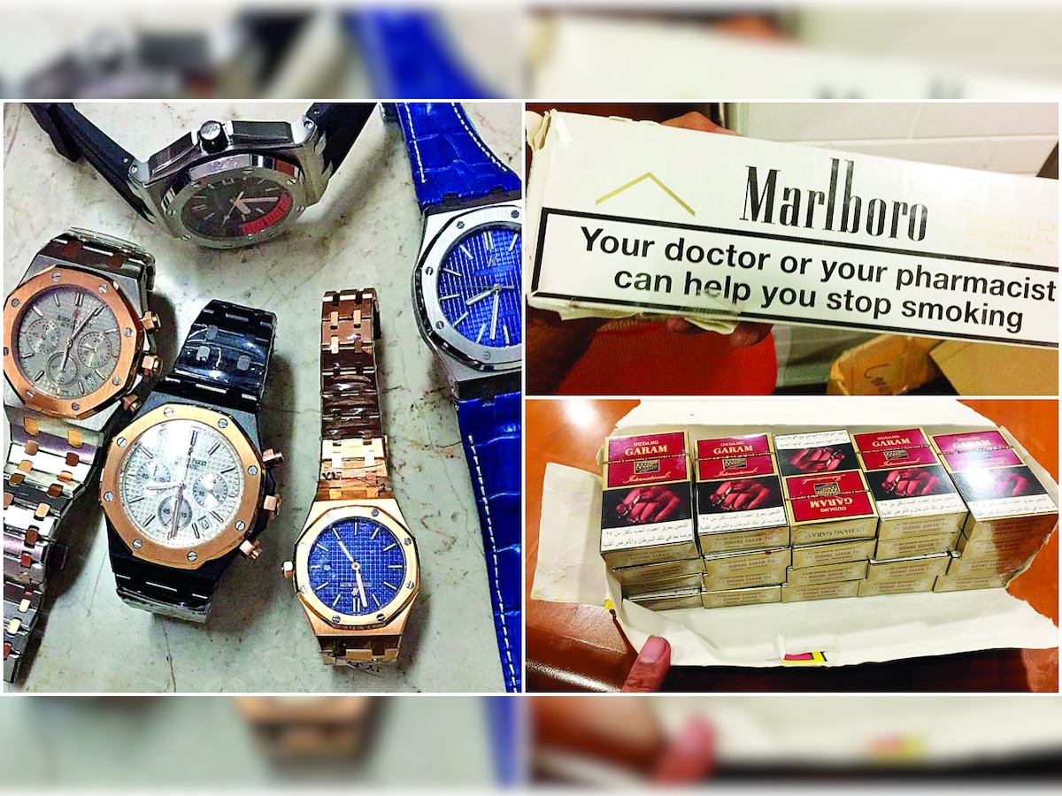 Smuggled cigarettes worth Rs 21L, 850 first copies of watches seized in Mumbai