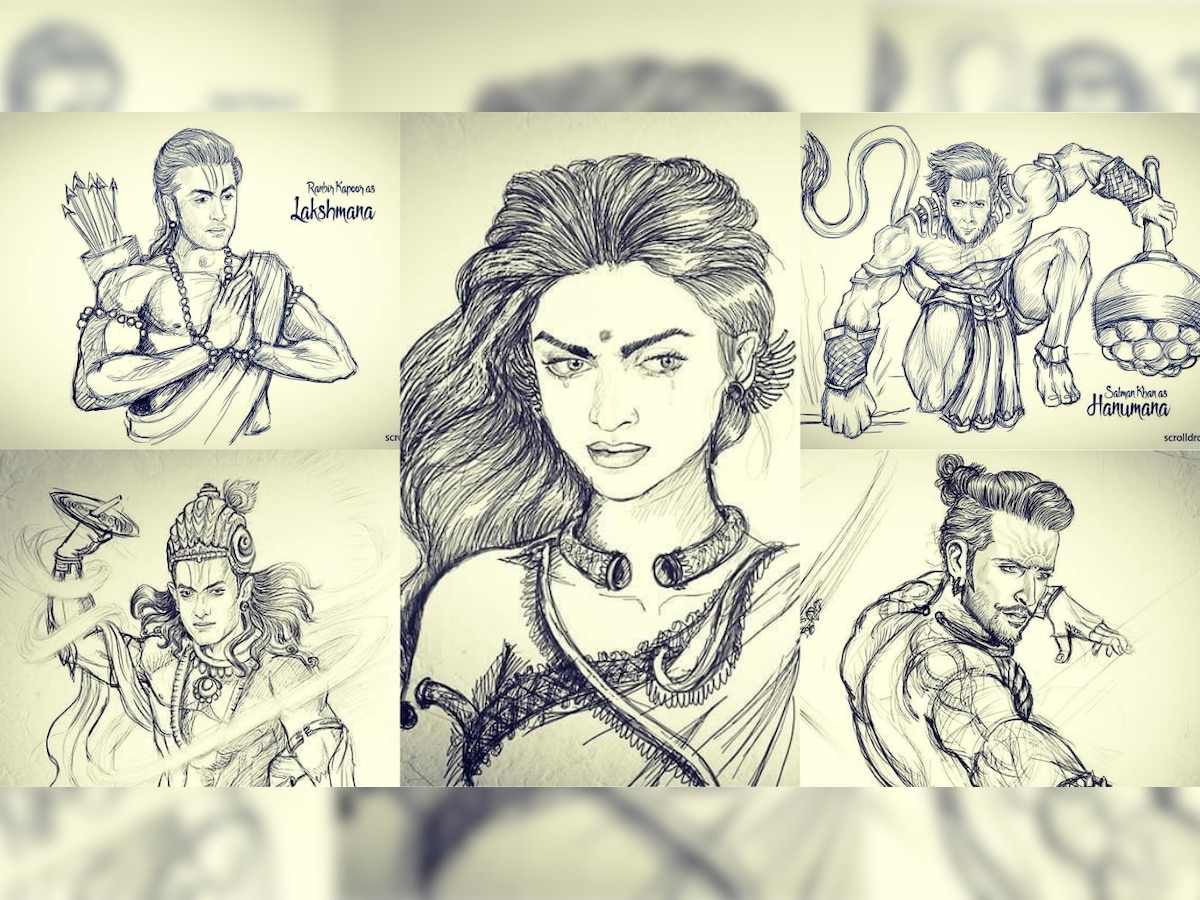 Deepika as Draupadi, Aamir Khan as Krishna -This artist is re-imagining Indian epics and the result is out of this world