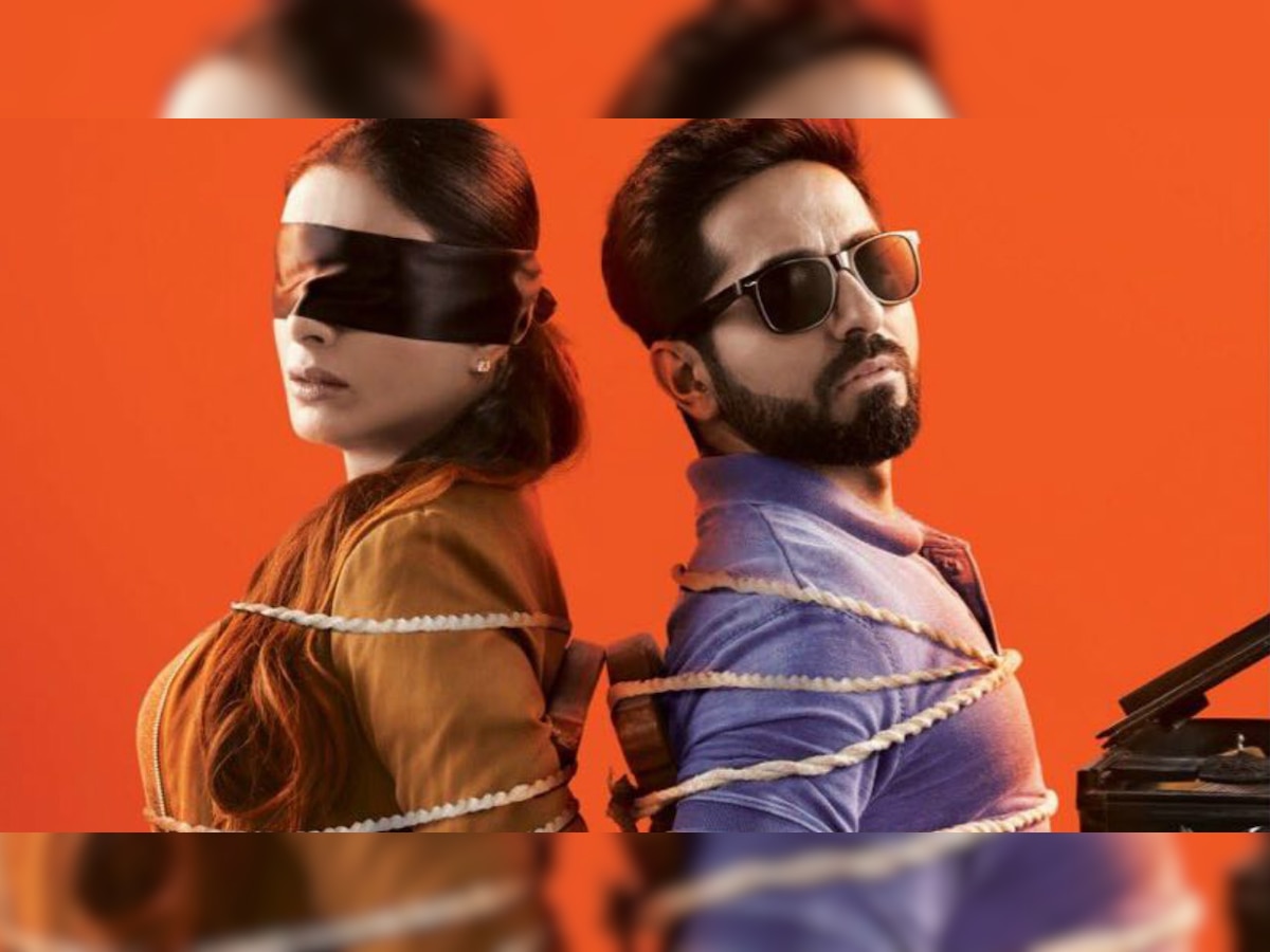 'AndhaDhun' poster: It's fate that binds a blind Ayushmann Khurrana and blindfolded Tabu 