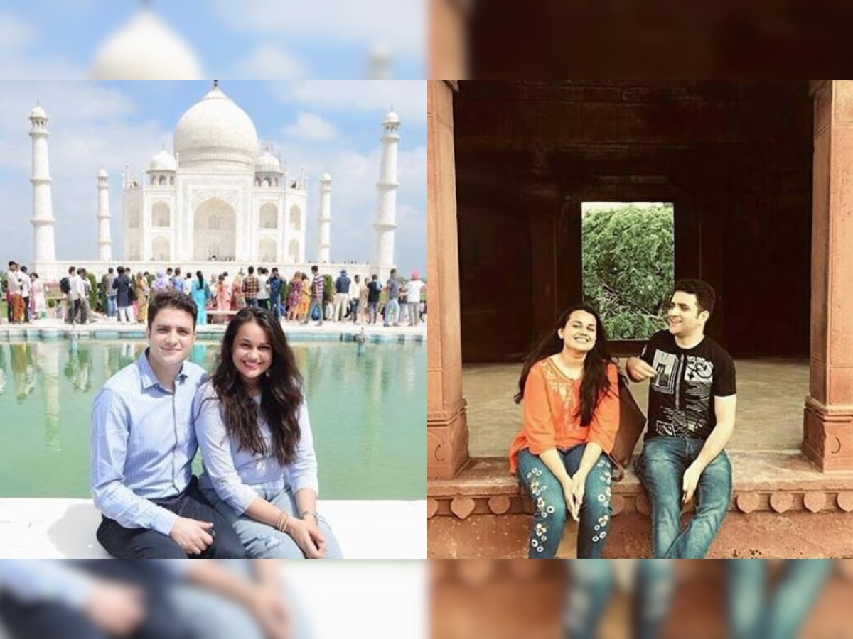 Twinning at Taj! IAS couple Tina Dabi and Athar Khan's Agra pics are giving us relationship goals 