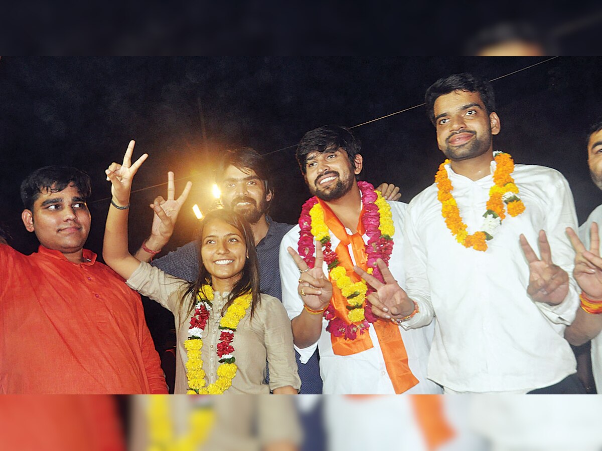 DUSU polls: ABVP avenges last year's defeat, bags three seats