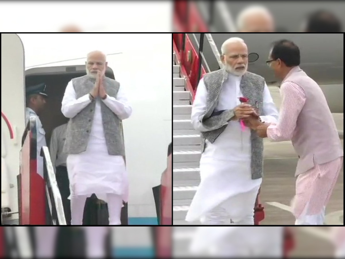 PM Narendra Modi reaches Indore to attend Ashara Mubaraka