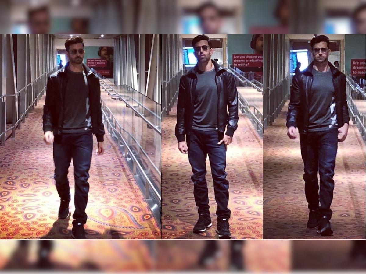 Here's what Hrithik Roshan did when the paparazzi missed out on capturing the Bihari at the airport, check pic