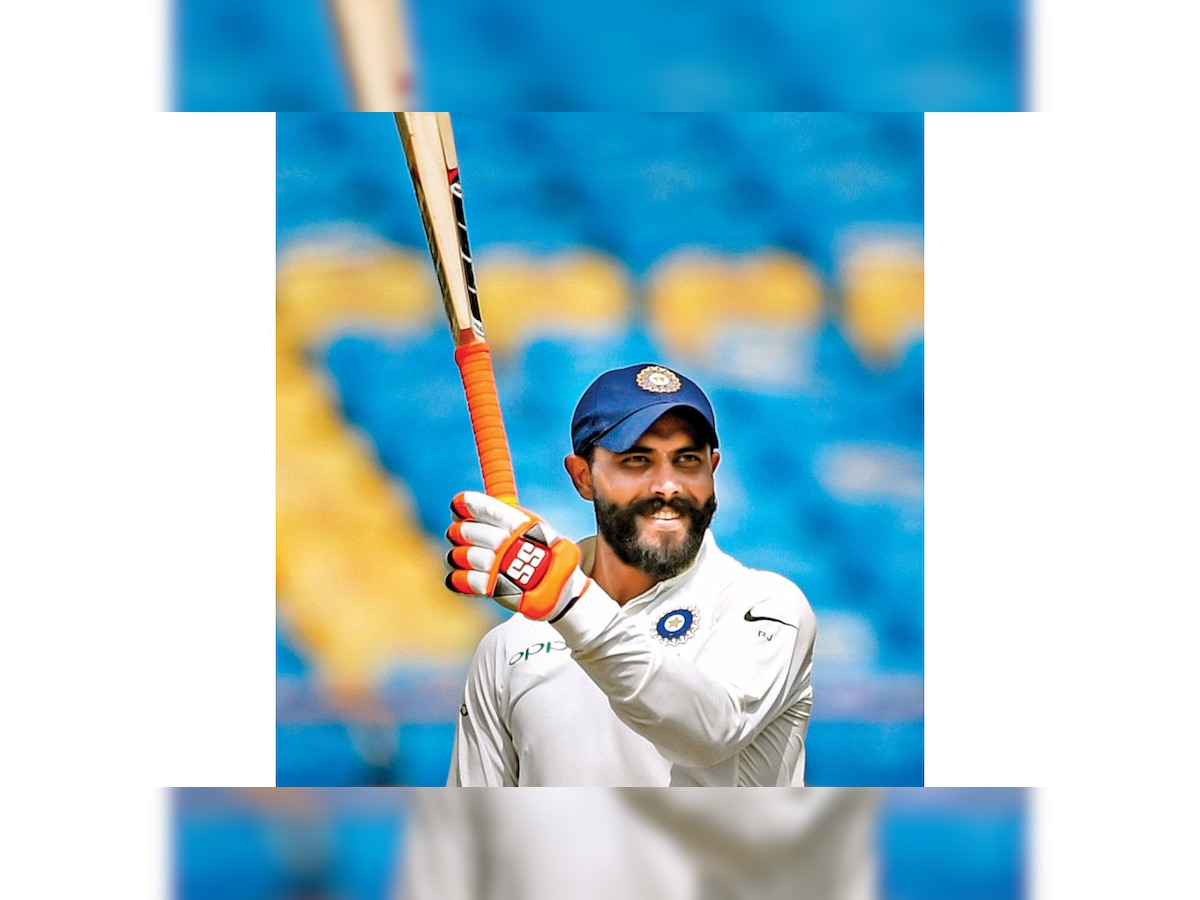 Caution - Ravindra Jadeja's sword at work