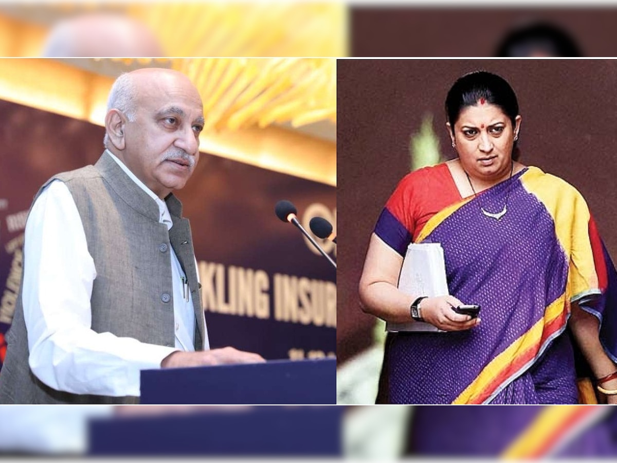 Onus on concerned person to issue statement: Smriti Irani on #MeToo allegations against MJ Akbar