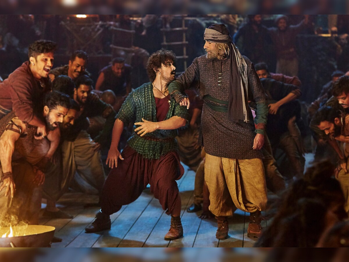 Thugs of Hindostan: Amitabh Bachchan and Aamir Khan let loose on Prabhudheva's moves for 'Vashmalle'