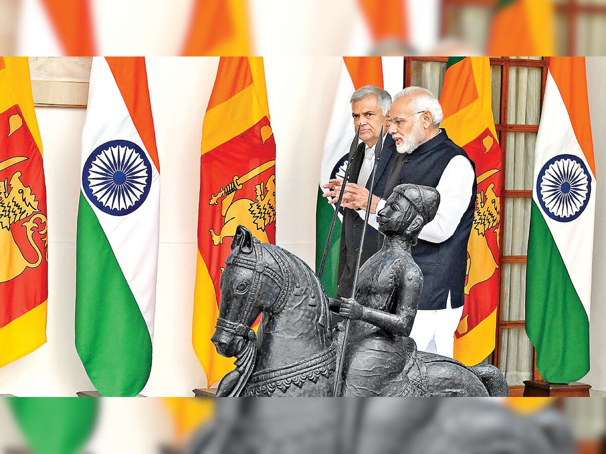 Sri Lankan PM Ranil Wickremesinghe holds talks with PM Narendra Modi