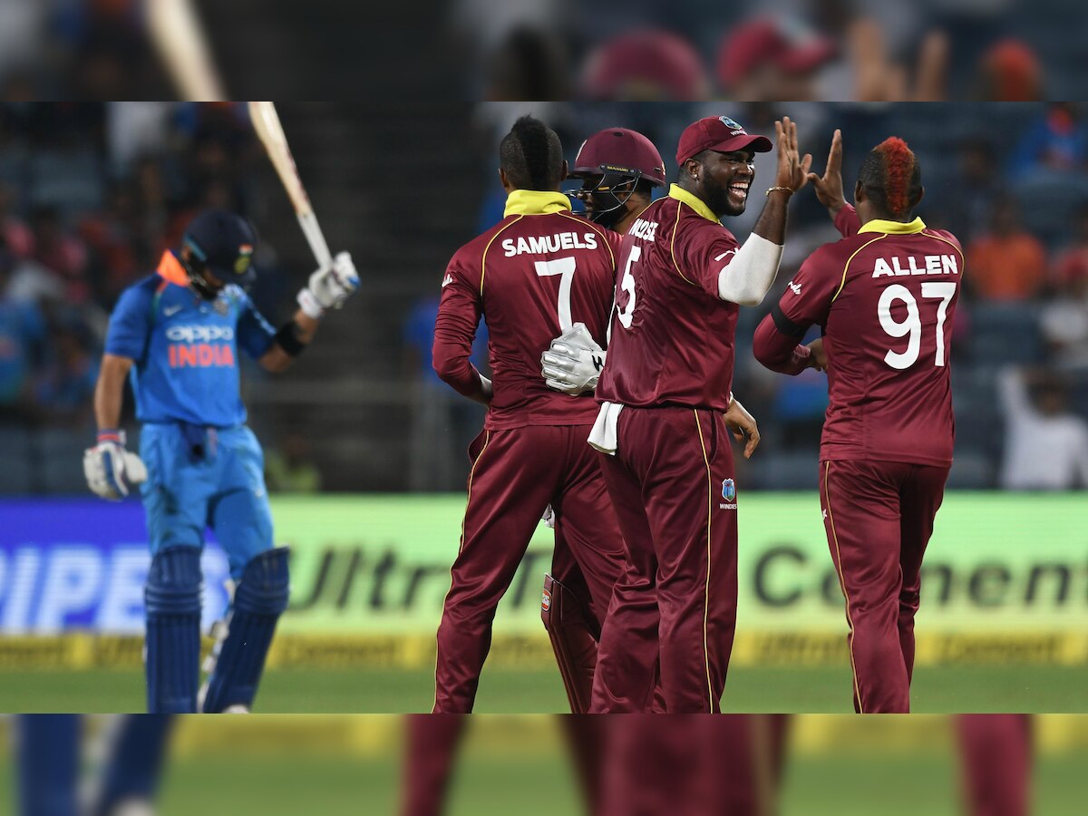 INDvWI 3rd ODI: Despite Kohli's heroics, India's batting failure helps Windies level series