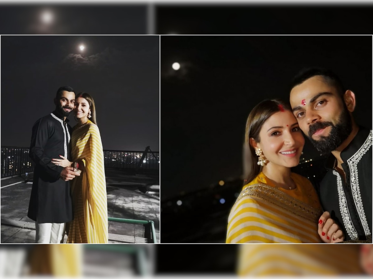 Anushka Sharma and Virat Kohli's first Karva Chauth pics are too adorable to be missed!