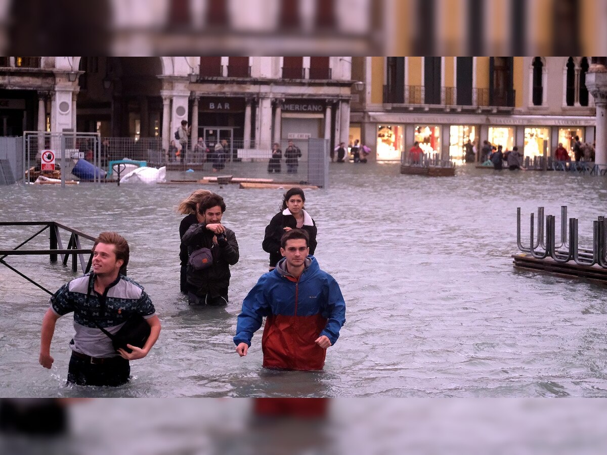 Deadly storms lash Italy leaving Venice afloat